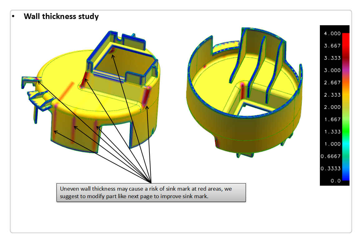 Wall Thickness Study Of Plastic Moulds 
